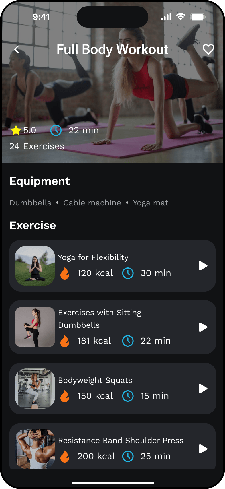 Workout details