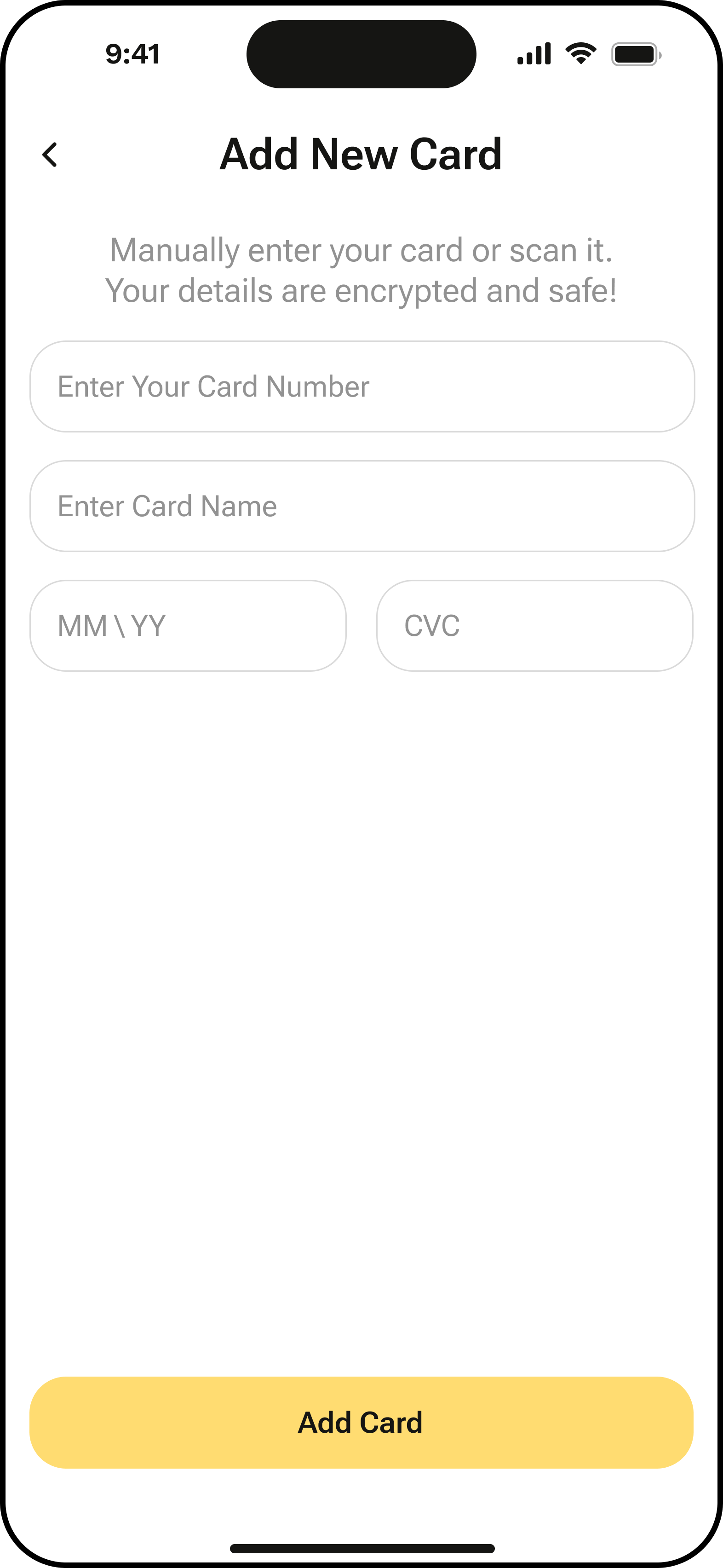 Add New Card Empty